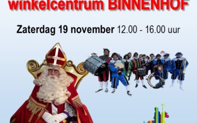 Sinterklaas bezoekt winkelcentrum Binnenhof