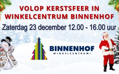 Volop Kerstsfeer in winkelcentrum Binnenhof