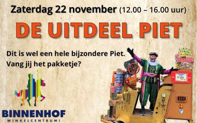 Ontmoet de Uitdeel Piet in Winkelcentrum Binnenhof