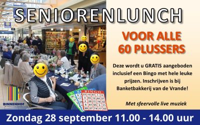 Seniorenlunch in Binnenhof