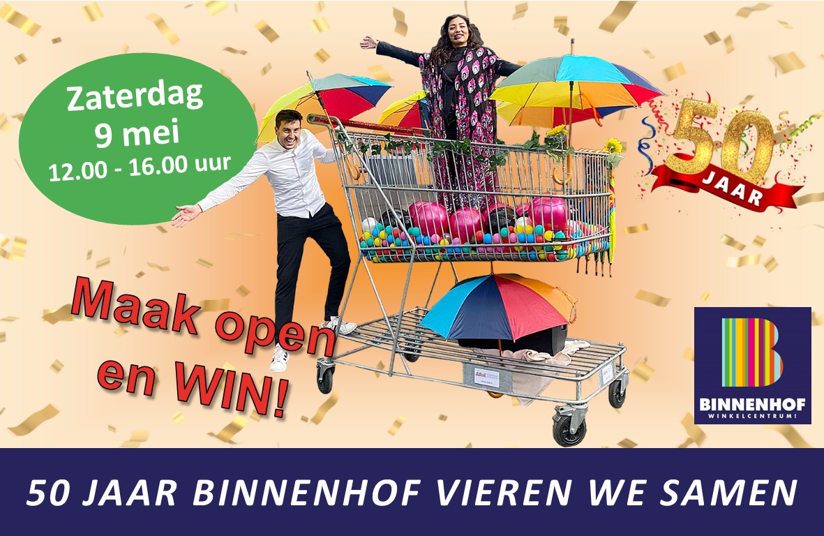 De XL Winkelwagen in winkelcentrum Binnenhof